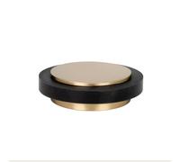EVI Herrajes | Tope de Puerta Adhesivo | 45 x 14 mm | Goma Negra de Silicona Natural | Latón | Acabado Mate | Gran Adhesión | 100% Funcional | Mod. I-203/35x12-LMT