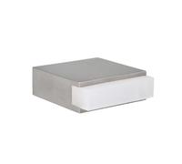 EVI Herrajes | Tope de Puerta Adhesivo Mini | 35 x 14 mm | Goma Blanca | Cuadrado | Acero Inoxidable | Gran Adhesión | 100% Funcional | Mod. 197/25x14-BAM