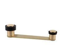 EVI Herrajes | Retenedor Giratorio para Puerta | Puertas de hasta 100mm | Latón Satinado Mate | Goma Negra | Incluye Tornillo + Taco | Mod. I-253-MT