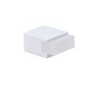 EVI Herrajes | Tope para Puerta de Suelo - Diseño Cuadrado | 20x14mm | Acero - Lacado Blanco | Montaje Adhesivo| I-197/14