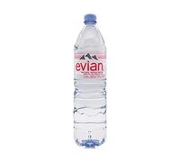 Evian Agua Mineral Natural 1.5L (paquete de 12 x 1.5ltr)