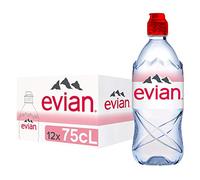 Evian Agua Natural PET, 750 ml, 12 Piezas