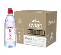 EVIAN Evian Natural Mineral Water Sports Cap 75cl (paquete de 12)