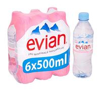 Evian Still Agua Mineral 6 x 500 ml