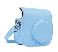 EVIC Retro clásico PU Cámara de Cuero Correa Bolsa de Hombro Cubierta Protectora Cubierta Cubierta de protección for Polaroid Fit For Fujifilm Mini 8 8+ 9 Estuche para la Camara (Color : BLU)