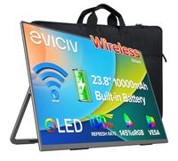 EVICIV 23.8 Pulgadas QLED Monitor portátil Wireless con 10000mAh Batería