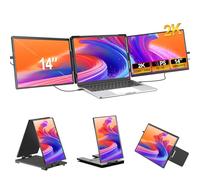 EVICIV Extensor de Pantalla Portátil 2K 14" Monitor portátil 2240 * 1400 Extensor Pantalla Portatil Plug and Play para 13"-17" Laptop