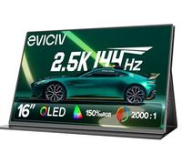 EVICIV Monitor Portatil 16 Pulgadas 2,5K 144Hz QLED 150%sRGB 2000:1 500Nits
