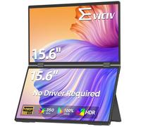 EVICIV Monitor Portátil Dual 15,6" | Segunda Pantalla Extensible 350 Nits FHD IPS | Rotación de 360° | Compatible con Laptop PC Phone Game Console | para Gaming, Teletrabajo y Viajes