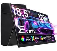 EVICIV Monitor Portatil Grande de 18,5 Pulgadas 120Hz 1080P 125% sRGB 2000:1 FHD IPS Cuidado de Ojos Juego de Azar Pantalla Portable con Kickstand Mini HDMI USB C para Laptop/PC/Teléfono/Game Console