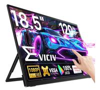 EVICIV Monitor Portatil Táctil Grande de 18,5 Pulgadas 120Hz 1920x1080 FHD IPS Cuidado de Ojos Juego de Azar Pantalla Portable con Kickstand Mini HDMI USB C para PC Teléfono Celular P-S4/5 Xbo