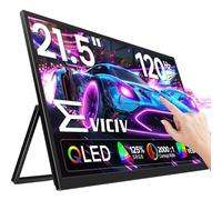 EVICIV Monitor Portatil Táctil Grande de 21,5 Pulgadas 120Hz 1080P 125%sRGB 2000:1 FHD IPS Cuidado de Ojos Juego de Azar Pantalla Portable con Kickstand HDMI USB C para PC Teléfono Celular P-S4/5 Xbo