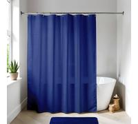EVIDECO Eva - Cortina de Ducha para baño, 180 x 200 cm, Color Azul Marino, 180 x 200 cm