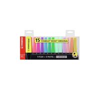 STABILO BOSS ORIGINAL marcador 15 pieza(s) Punta de cincel Multicolor