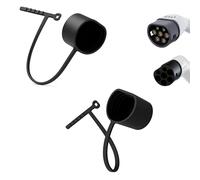 EVify Funda protectora de conector de carga tipo 2 para lado del vehículo y lado de la estación - Protección contra el polvo y daños - Universalmente compatible - Funda protectora para conector EV