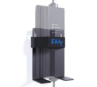 EVify Soporte de Pared Tipo 2 - Soporte de Carga Schuko - Soporte de Cable Resistente de Acero Inoxidable - Compatible con Juice Booster y NRGkick - Soporte de Pared para Cargador de Bicicleta