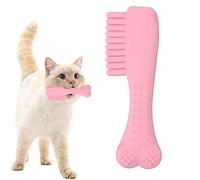 EviKoo Cepillo de dientes para perros, juguete para masticar con peine de goma para dientes limpios, juguete para masticar con forma de peine de perro TRP natural, juguetes interactivos para perros,