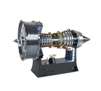 EvikOo Trent 900 Kit de Motor turbofan, 3D Modelo Físico Experimento Juguetes Regalos, Modelo de Exhibición de Juguete Educativo Científico, Luz LED + Batería de Litio (25cm / 10in)