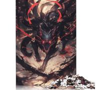 Evil Black Kitsune Fox Puzzles Imposible,desafío for Adults Entretenimiento Creativo 1500 Piezas Obra De Arte De Juego De para Adultos, Regalos A Partir De 14 Años 1500pcs (85x57cm)
