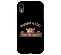 Evil Cat You'Re Next Peeking Cat - Diseño para Amantes de los Gatos Carcasa para iPhone XR
