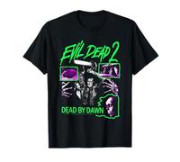 Evil Dead 2 Dead by Dawn Neon Collage Horror Movie Camiseta