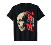 Evil Dead 2 Dead by Dawn Skull Design Horror Movie Camiseta, Hombre, Negro, 4XL