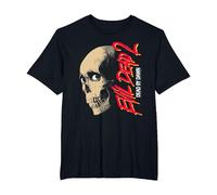Evil Dead 2 Dead by Dawn Skull Design Horror Movie Camiseta, Hombre Tallas Grandes, Negro, 6X Alto