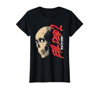 Evil Dead 2 Dead by Dawn Skull Design Horror Movie Camiseta, Mujer, Negro, XL
