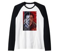 Evil Dead II Ash Posesión demoníaca Horror Halloween Camiseta Manga Raglan