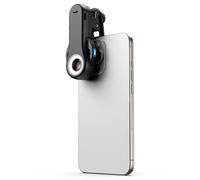 Evil Eye 40X-80X-120X Microscopio Digitale, Microscopio Portatile con Filtro CPL, 16 LED+8 LED UV, Microscopio Professionale Con Clip Universale, Ideale per iPhone Serie 16/15/14/13, Samsung & Android