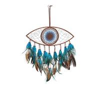 Evil Eye Dream Catcher For Bedroom Black Wall Hanging Catchers Witch Dark Decor Gothic Ornament Craft Gifts(A)