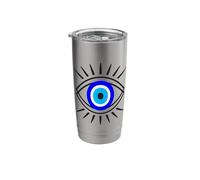 Evil Eye in Nazar Symbol Graphic: Un arte espiritual moderno Vaso térmico de acero inoxidable de doble pared