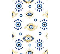 Evil Eye Journal: A Blank Lined Notebook for Your Most Inspired Morning Pages, Braindumps, Insights, A-ha's & Epiphanies, Words of Wisdom, and Journaling (6"x9", 132 pgs)