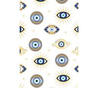 Evil Eye Journal: A Blank Lined Notebook for Your Most Inspired Morning Pages, Braindumps, Insights, A-ha's & Epiphanies, Words of Wisdom, and Journaling (6"x9", 132 pgs)