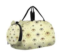 Evil Eye Magic - Bolsa de lona para gimnasio, con compartimento para zapatos, ligera, deportiva, para la noche, para playa, natación, piscina, deportes