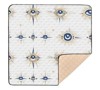 Evil Eye Magic Occult_3 - Tapete de espuma suave para gimnasio y actividades para el suelo, 1 pieza, tapete de entretenimiento para bebés, niños pequeños, 50 x 50 pulgadas