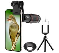 Evil Eye Teleobjetivo 18X, Prisma BAK4, Revestimiento FMC, Modo Dual con Trípode, Compatible con iPhone 12-17 Series & Android, Ideal para Viaje, Observación De Vida Silvestre & Evento Deportivo