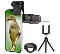 Evil Eye Teleobjetivo 18X, Prisma BAK4, Revestimiento FMC, Modo Dual con Trípode, Compatible con iPhone 12-17 Series & Android, Ideal para Viaje, Observación De Vida Silvestre & Evento Deportivo
