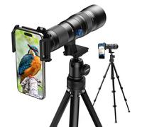Evil Eye Teleobjetivo con Zoom 20-60X para Smartphones, Teleobjetivo HD con Trípode y Abrazadera Universal, Ideal para iPhone 16/15/14/13, Samsung, Android y la mayoría de los Smartphones