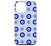 Evil Eye Turkish Arabesque Eyeball Pattern Pastel Blue Carcasa para iPhone 12 Pro Max
