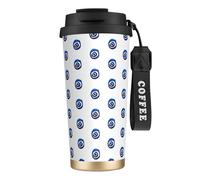 Evil Eyes - Botella de agua con tapa con popote, de acero inoxidable, boca ancha, aislada, a prueba de fugas, para mujer, color negro