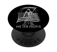 Evil Grim Reaper Death USA Flag We The People Angustied PopSockets PopGrip Adhesivo