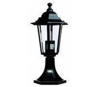 Evila - Farol jardin aluminio sobremuro e27 60w blanco