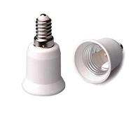 Evila Portalámparas Conversor E14 a E27, Blanco