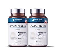 EVIMERIA Lactoferrina Pura 200 mg y Zinc | Ayuda a fortalecer el sistema inmunológico | Suplemento de defensa inmunológica | Lactoferrina | Lattoferrina | Paquete doble | Producido en Italia