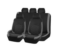evimo Funda Asiento Coche, para Renault Austral E-Tech Hybrid Esprit Alpine | funda asiento coche,cubreasientos,poliéster,esponja,transpirable,lavable,protector,antideslizante,diseño panal,gris negro