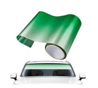 evimo Tira Vinilo Parasol, para VW TROC T ROC 2025-2026 | parabrisas coche, pegatina degradada verde, protector solar anti deslumbramiento, aislamiento termico PET 150x20cm
