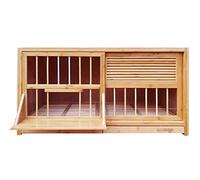 Evita La Luz Persianas Jaula Pájaros, Jaulas para Pájaros Bambú Jaula De Palomas, Bandeja Extraíble Palomar, Paloma Mensajera Jaula para Palomas, Fácil De Instalar(Brown)