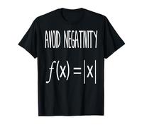 Evita la Negatividad Humor Matemático Valor Absoluto Camiseta