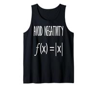 Evita la Negatividad Humor Matemático Valor Absoluto Camiseta sin Mangas
